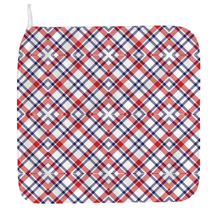 American Plaid Pattern Print Hand Towel