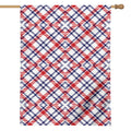 American Plaid Pattern Print House Flag