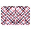 American Plaid Pattern Print Indoor Door Mat