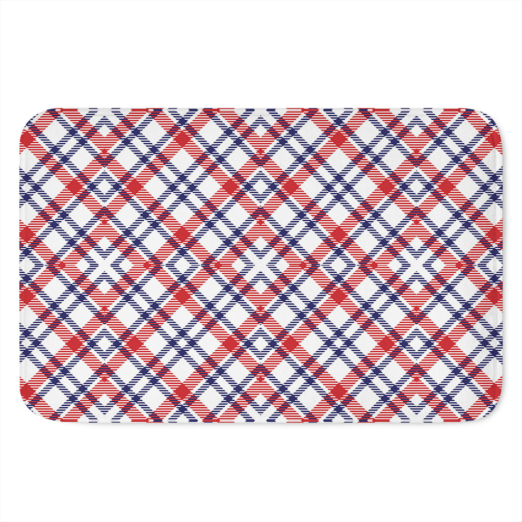 American Plaid Pattern Print Indoor Door Mat
