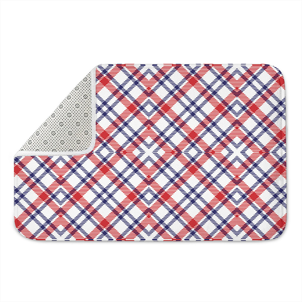 American Plaid Pattern Print Indoor Door Mat