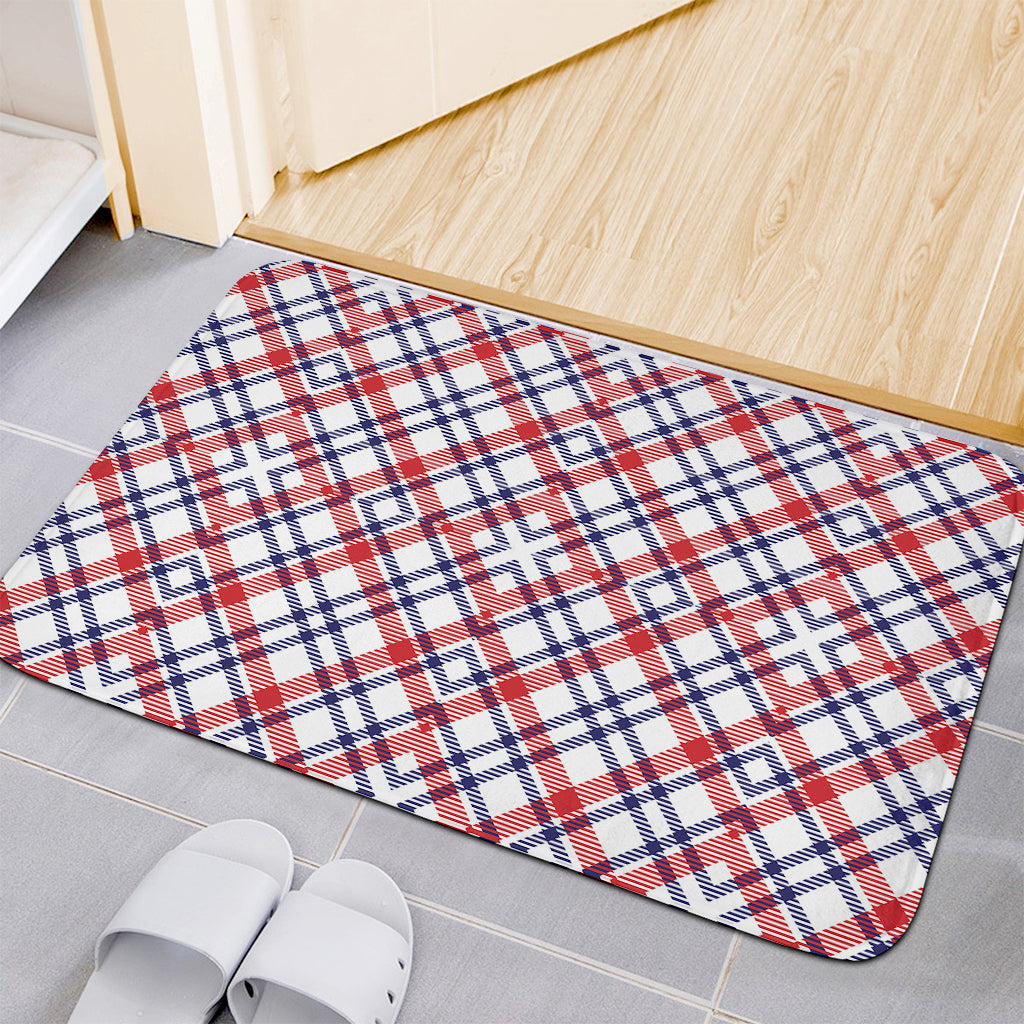 American Plaid Pattern Print Indoor Door Mat