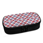 American Plaid Pattern Print Insulin Cooler Travel Case