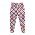 American Plaid Pattern Print Jogger Pants