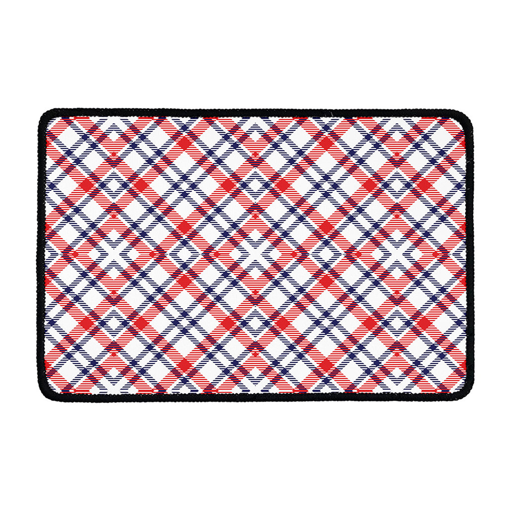 American Plaid Pattern Print Kitchen Mat