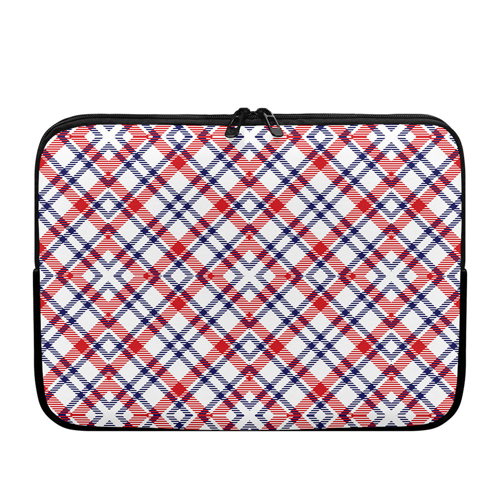 American Plaid Pattern Print Laptop Sleeve