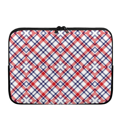 American Plaid Pattern Print Laptop Sleeve