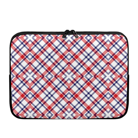 American Plaid Pattern Print Laptop Sleeve
