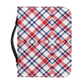 American Plaid Pattern Print Leather Bible Cover