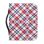 American Plaid Pattern Print Leather Bible Cover