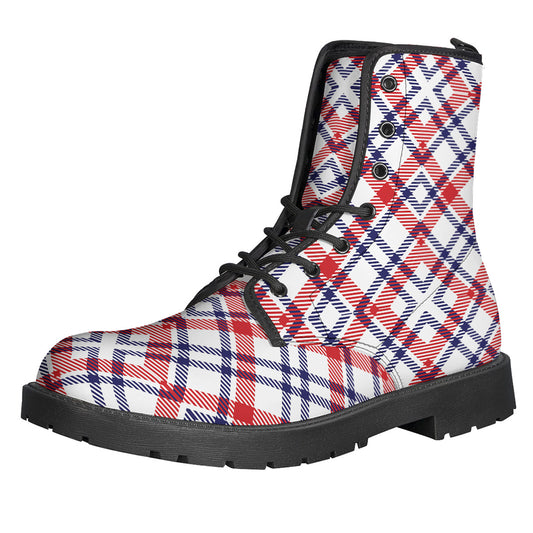 American Plaid Pattern Print Backpack