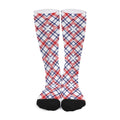 American Plaid Pattern Print Long Socks