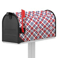 American Plaid Pattern Print Mailbox Cover