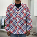 American Plaid Pattern Print Men's Shirt Jacket