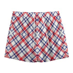 American Plaid Pattern Print Mesh Shorts