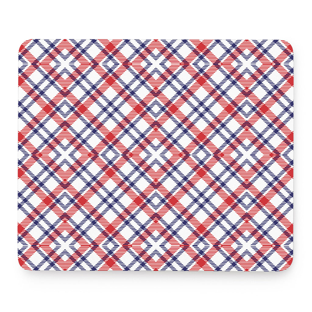 American Plaid Pattern Print Mouse Pad
