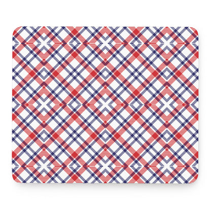 American Plaid Pattern Print Mouse Pad