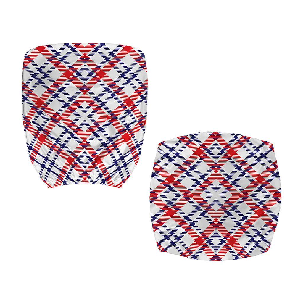 American Plaid Pattern Print Office Chair Cover
