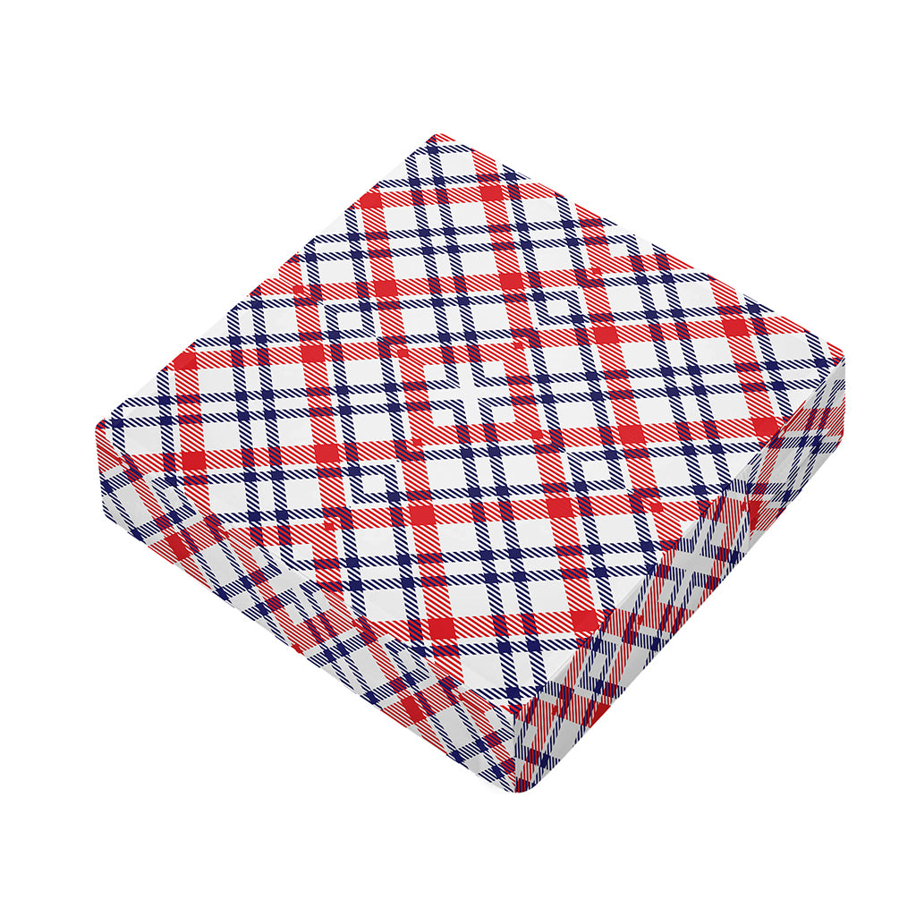 American Plaid Pattern Print Outdoor Seat Cushion Cover