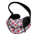 American Plaid Pattern Print Pet Sling Carrier