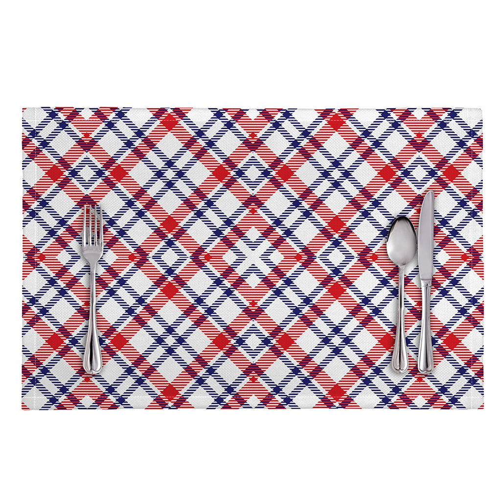 American Plaid Pattern Print Placemat