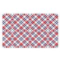 American Plaid Pattern Print Polyester Doormat