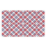 American Plaid Pattern Print Polyester Doormat