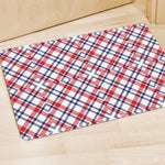 American Plaid Pattern Print Polyester Doormat