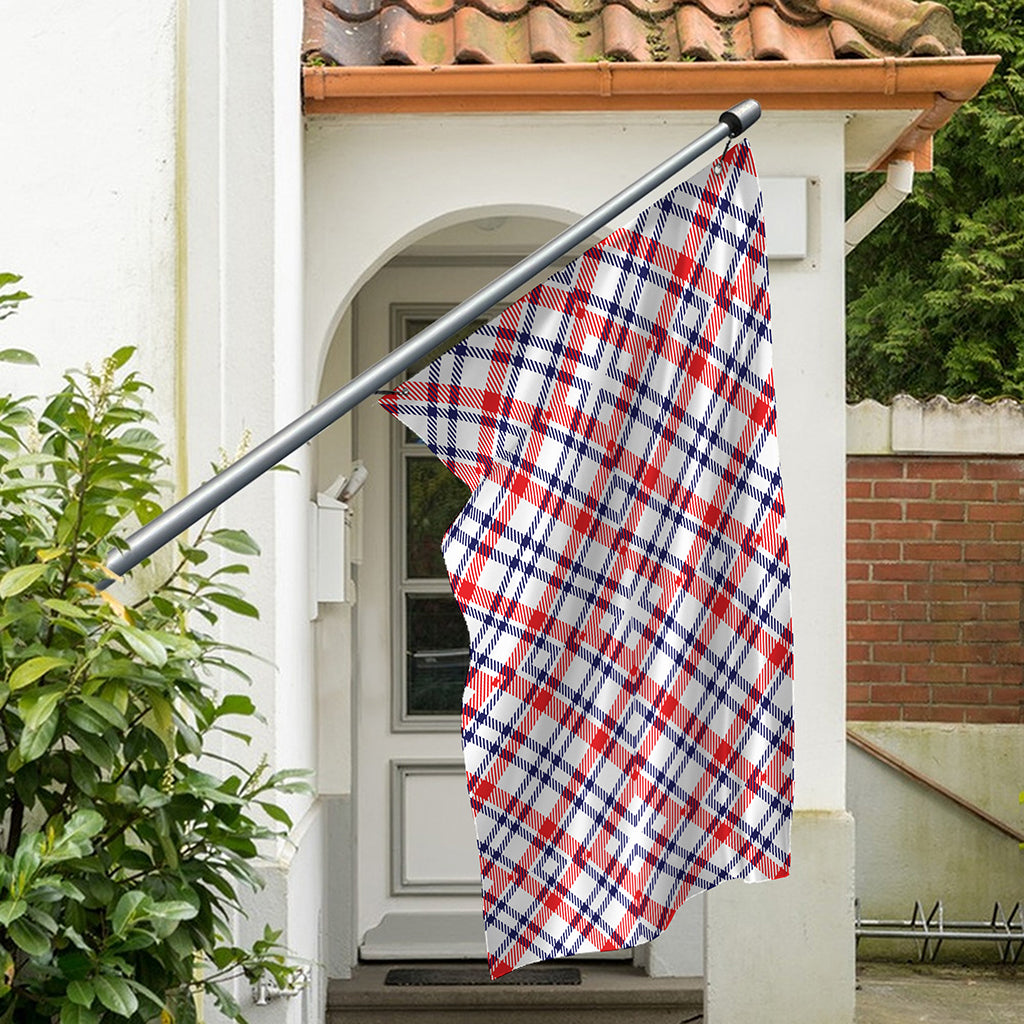 American Plaid Pattern Print Polyester Flag
