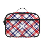 American Plaid Pattern Print Portable Lunch Bag
