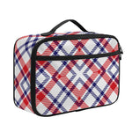 American Plaid Pattern Print Portable Lunch Bag