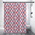 American Plaid Pattern Print Premium Shower Curtain