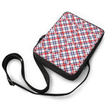 American Plaid Pattern Print Rectangular Crossbody Bag