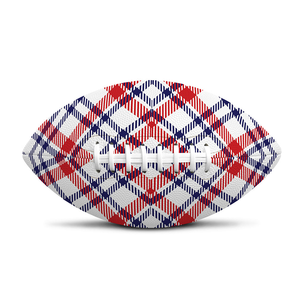 American Plaid Pattern Print Rugby Ball