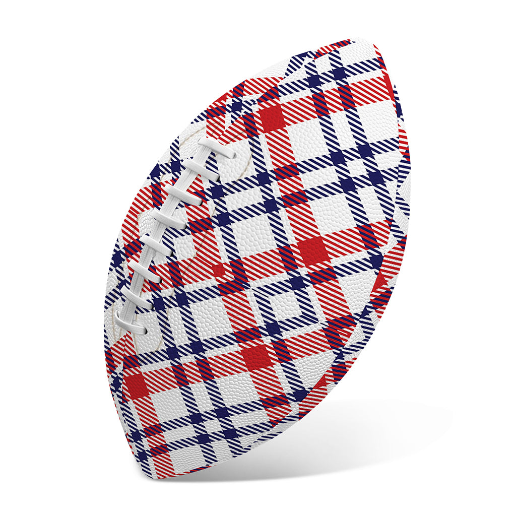 American Plaid Pattern Print Rugby Ball