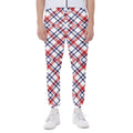 American Plaid Pattern Print Joggers