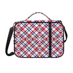 American Plaid Pattern Print Shoulder Strap Bible Bag