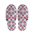 American Plaid Pattern Print Slippers