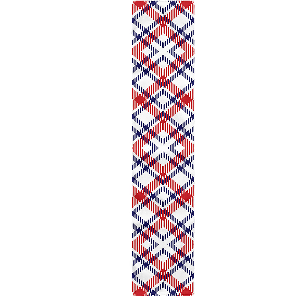 American Plaid Pattern Print Table Runner