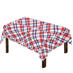 American Plaid Pattern Print Tablecloth