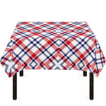 American Plaid Pattern Print Tablecloth