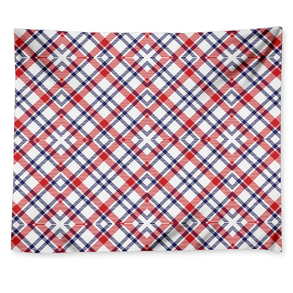 American Plaid Pattern Print Tapestry