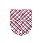 American Plaid Pattern Print Toilet Lid Cover