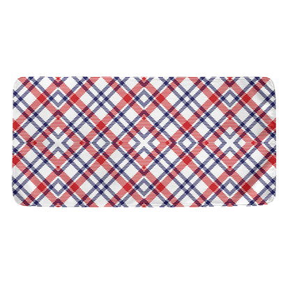 American Plaid Pattern Print Towel