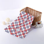 American Plaid Pattern Print Towel