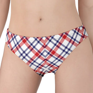 American Plaid Pattern Print Women's Panties