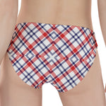 American Plaid Pattern Print Women's Panties