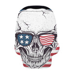 American Skull With Sunglasses Print Baby Seat Cover