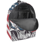 American Skull With Sunglasses Print Backpack