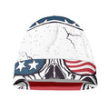 American Skull With Sunglasses Print Beanie